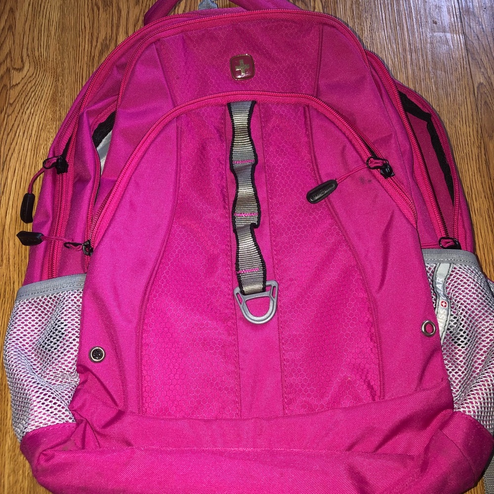 Pink Swiss gear backpack
